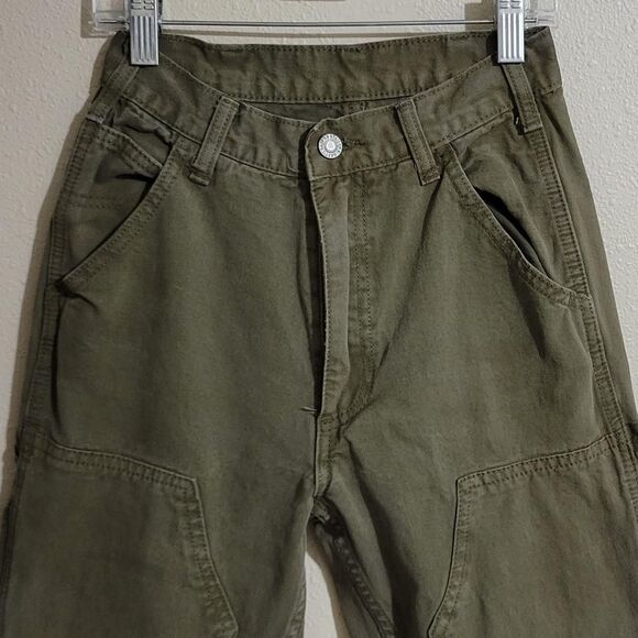 John Galt Brandy Melville Olive Green Utility Carpenter Pants Women’s Small - Picture 4 of 7